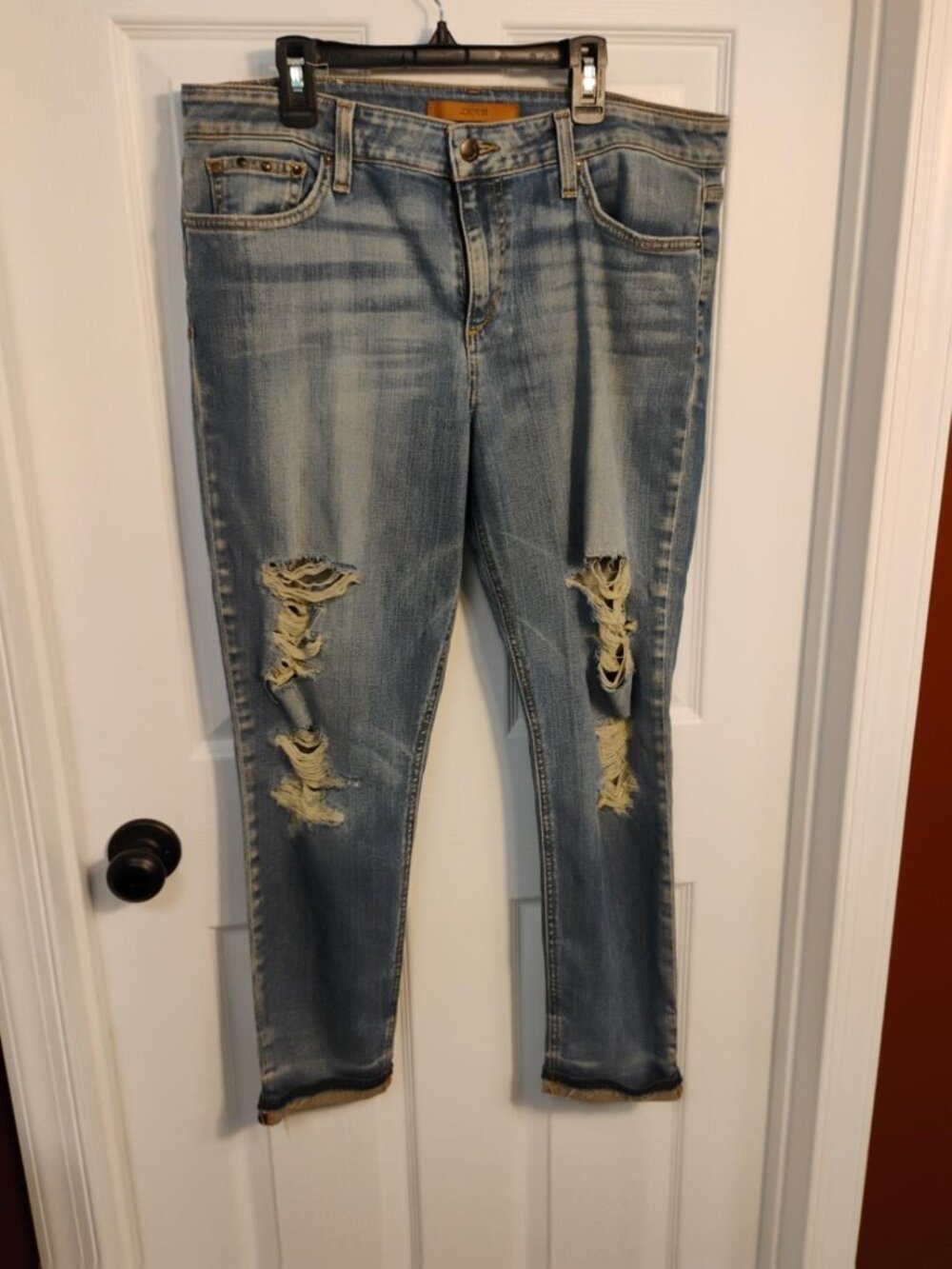 Joe’s Jeans Markie Crop Distressed Skinny Jeans Size 32